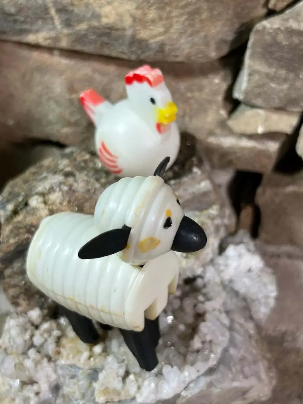 Vintage Fisher Price Little People - Sheep,Chicken,horse,cow,lion…
